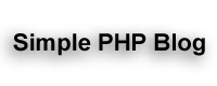 simple php blog