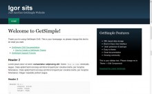 GetSimple стандартная тема